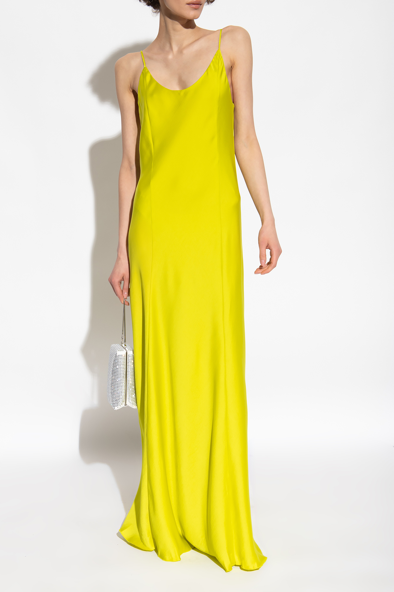 Neon Delilah Yellow dress Rag Bone SchaferandweinerShops Italy bellissima giacca di jeans con ricamo in pizzo